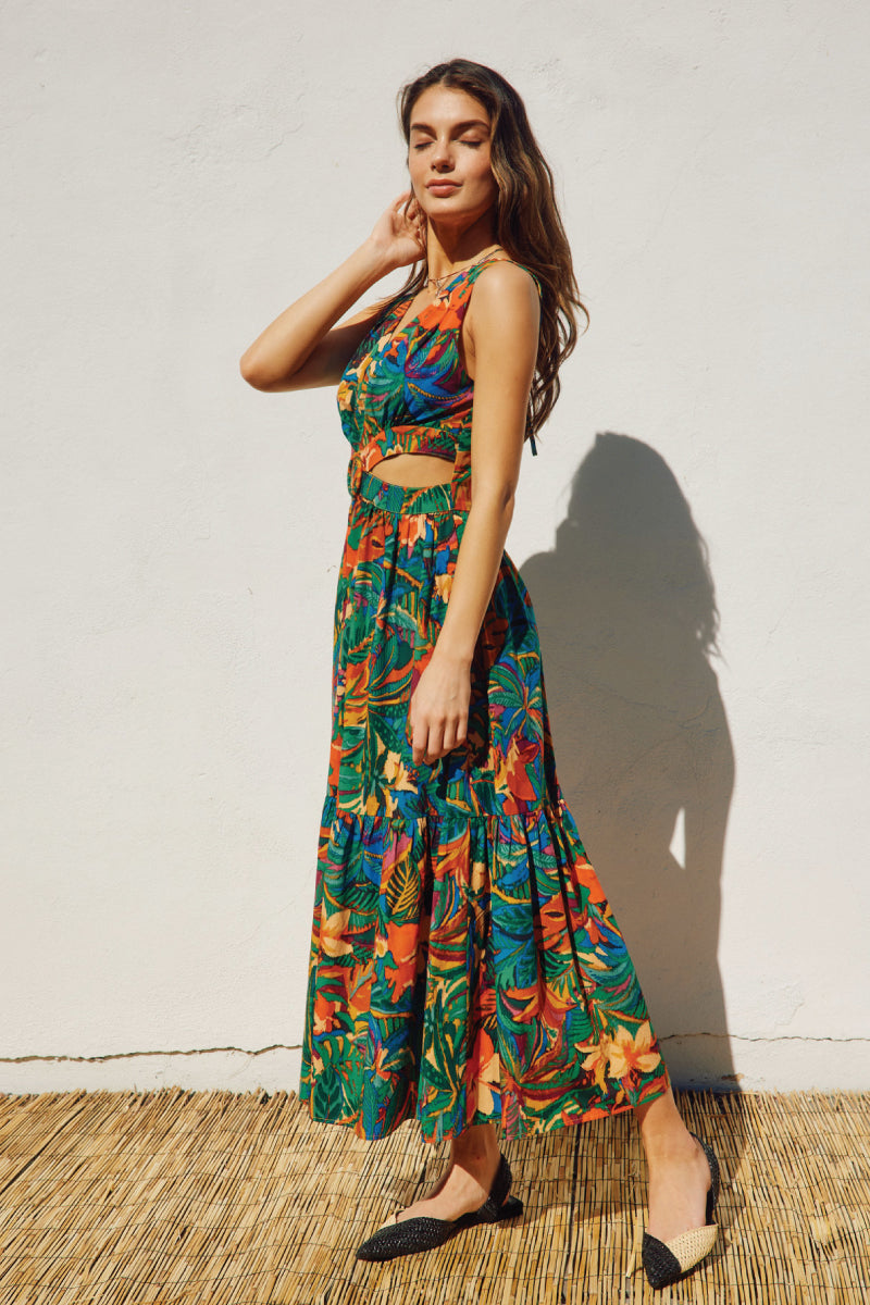 Sunny Serenity Midi Dress