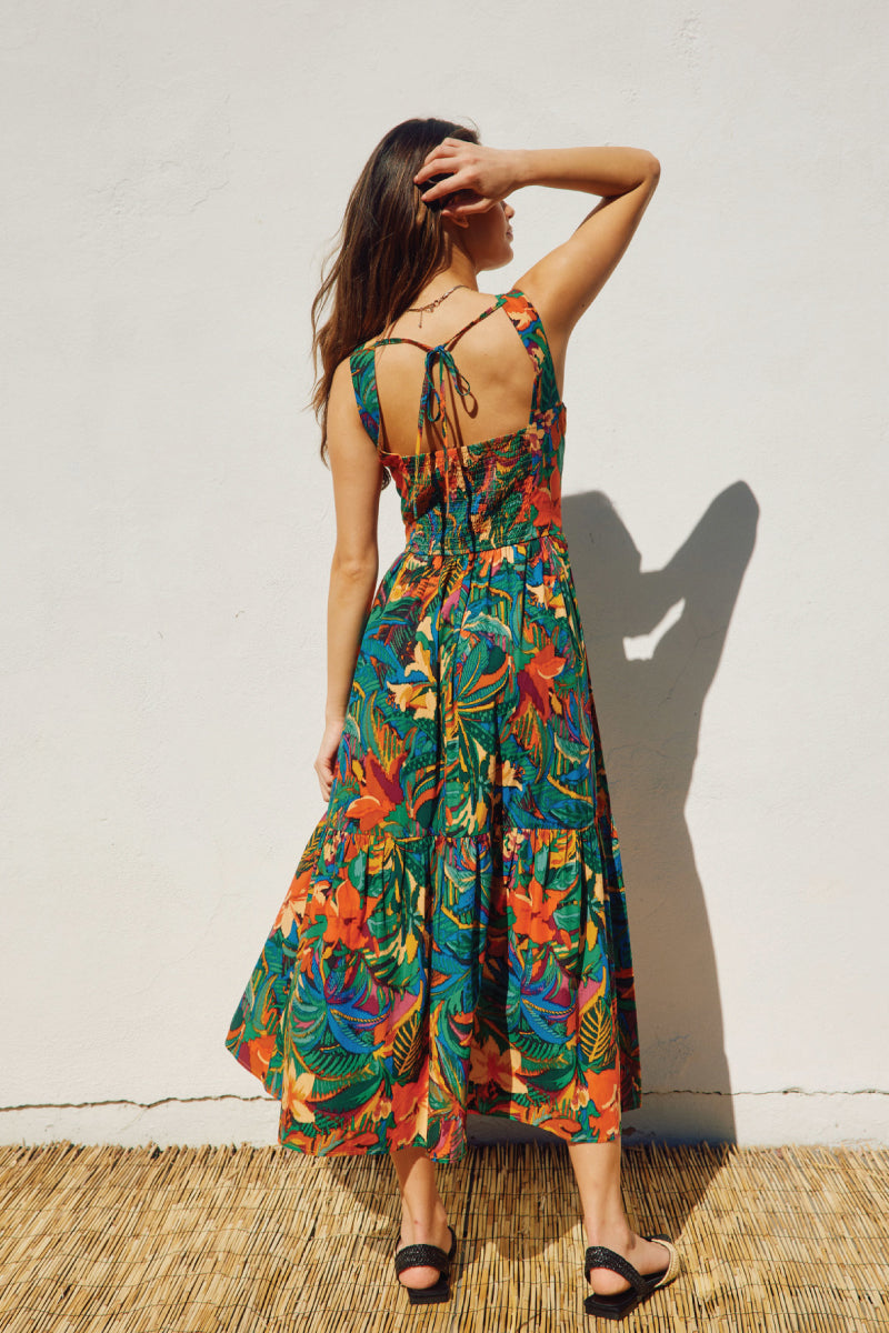 Sunny Serenity Midi Dress