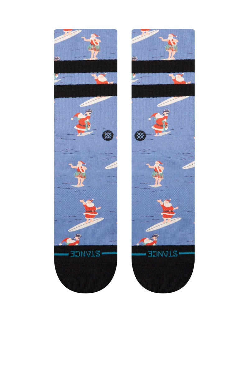 Surfin Santa Sock - BLU