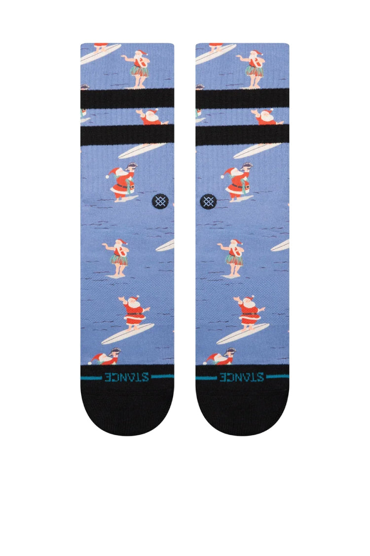 Surfin Santa Sock - BLU