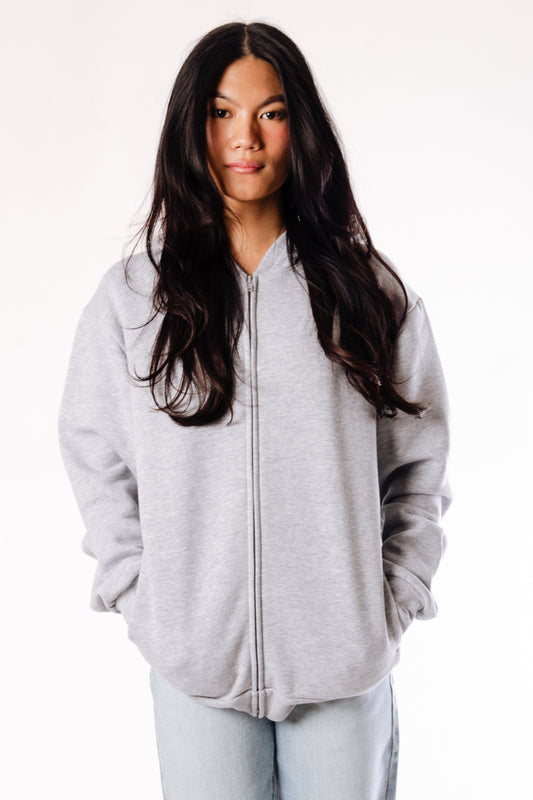 Sword Fern Zip Hoodie - GUN