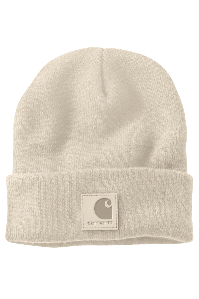 Tonal Patch Beanie - Oat Milk