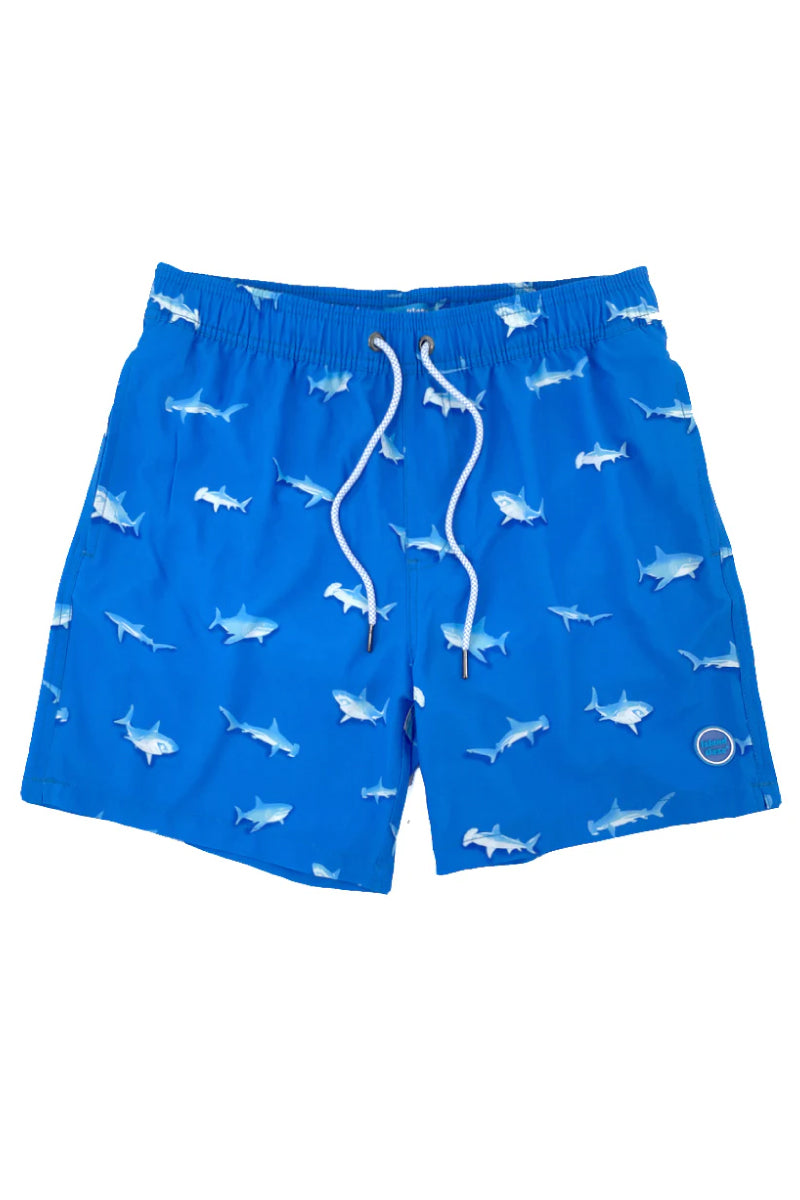 Reef Shark Swim Shorts - BLU