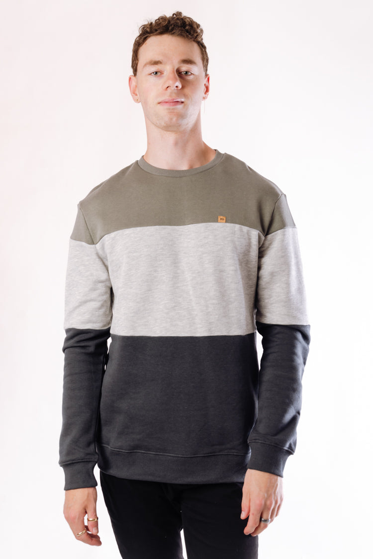 TreeFleece Blocked Classic Crew - MGF