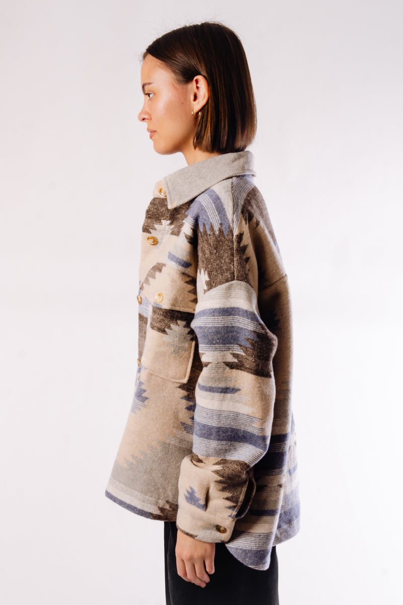 Tribal Print Shacket - DNM