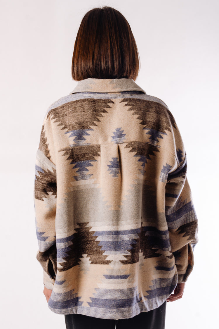 Tribal Print Shacket - DNM