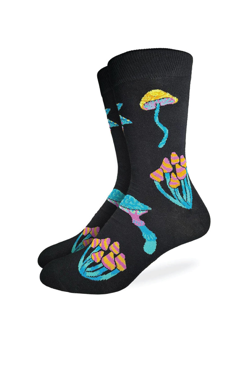 Trippy Mushrooms Sock - BLK