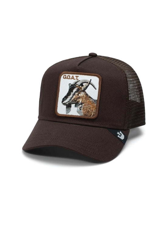 Unisex Goat Trucker Hat - BRO