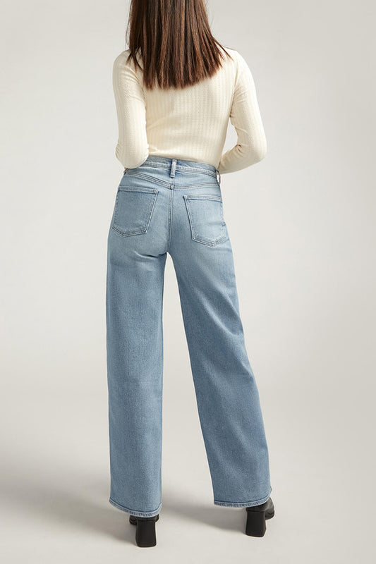 V-Front High Rise Wide Leg Jean - 31