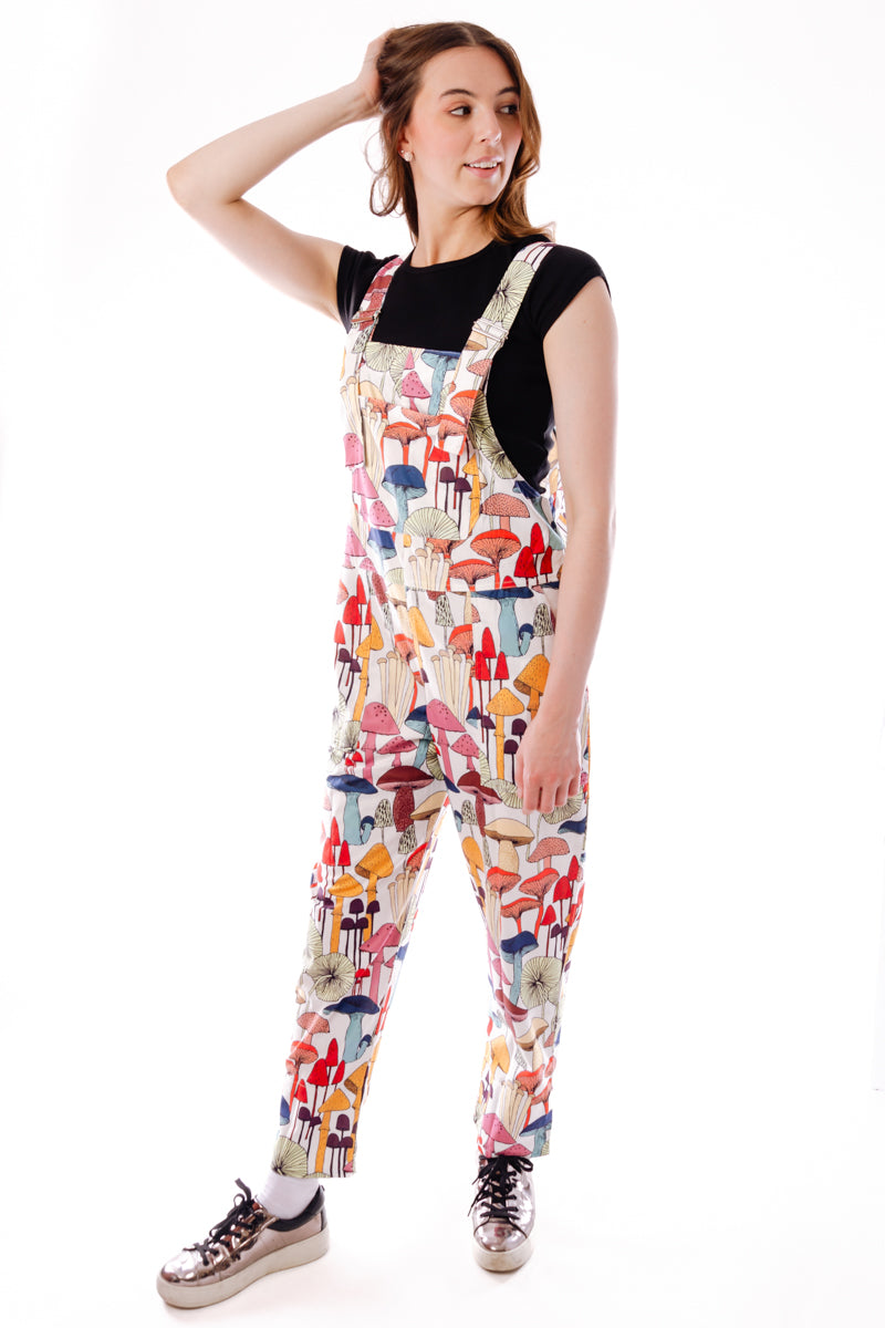 Whimsical Mushrooms Overalls