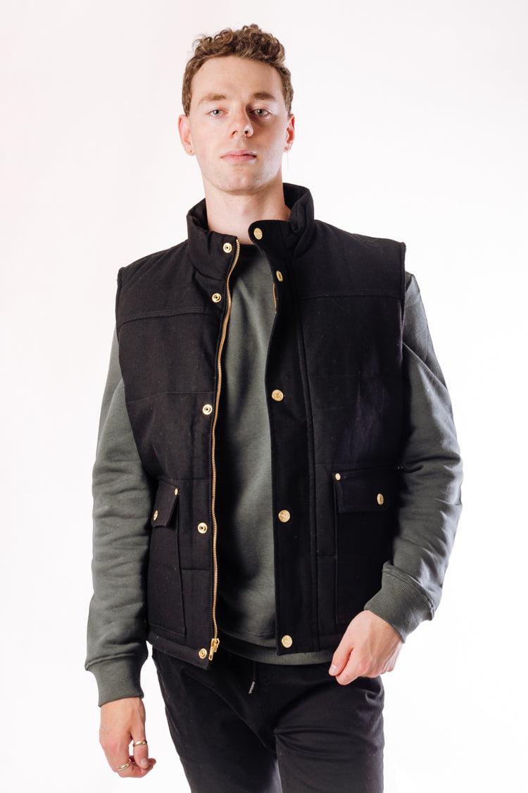 Woodsman Duck Vest - BLK