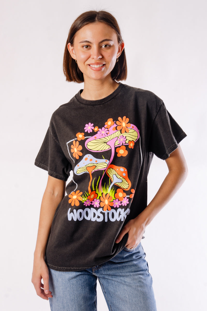 Unisex Woodstock Shrooms - BLK