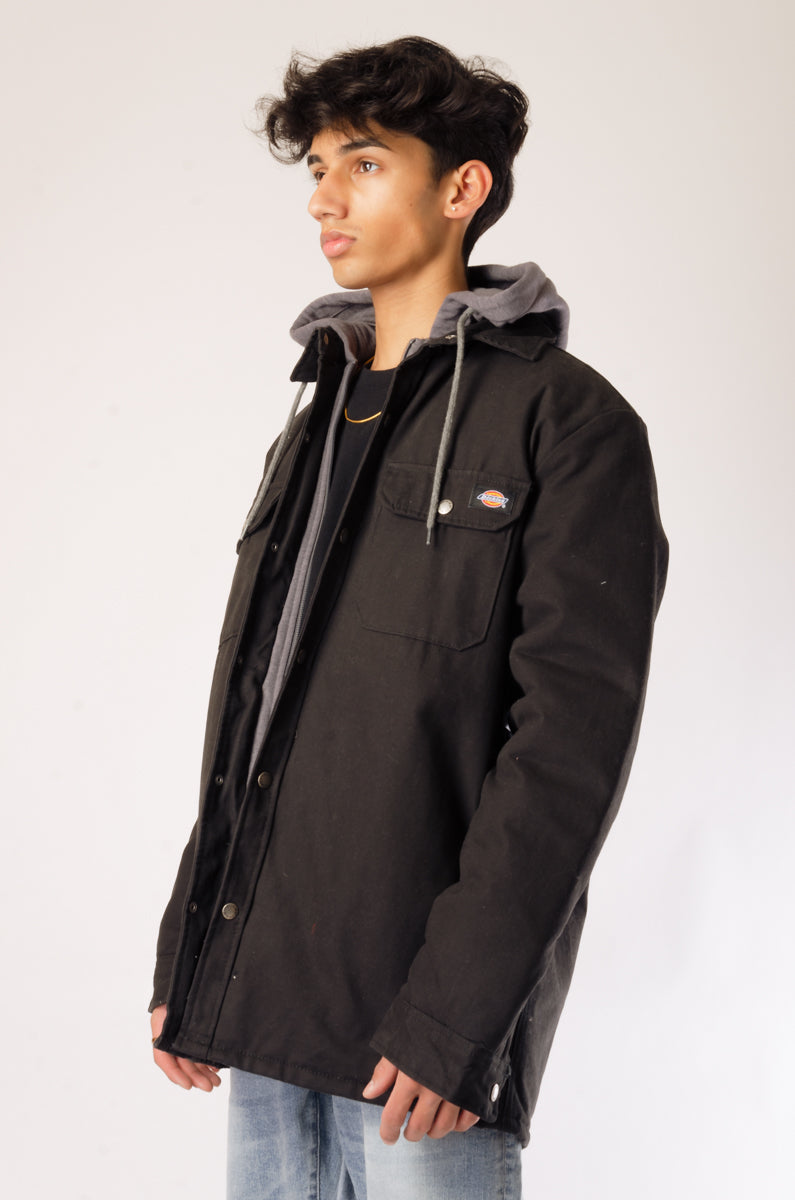 Fleece Lined Hooded Jacket