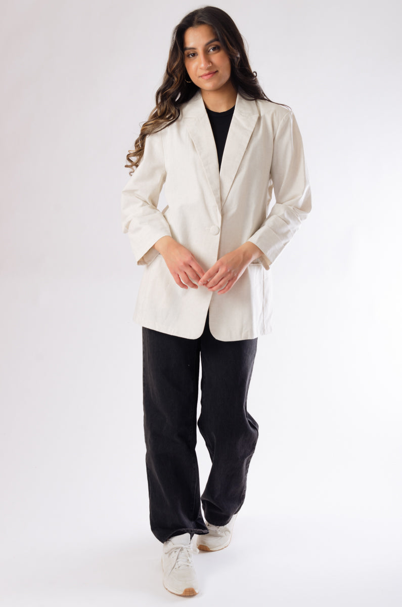 Linen Oversized Blazer