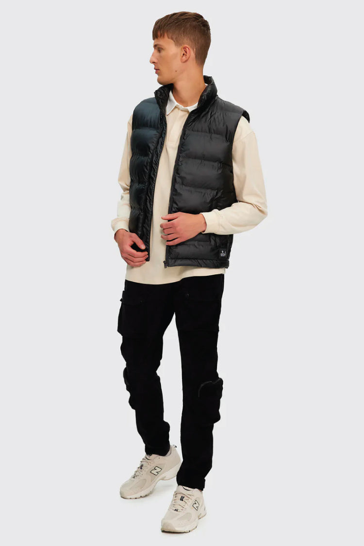 Mens black puffy on sale vest