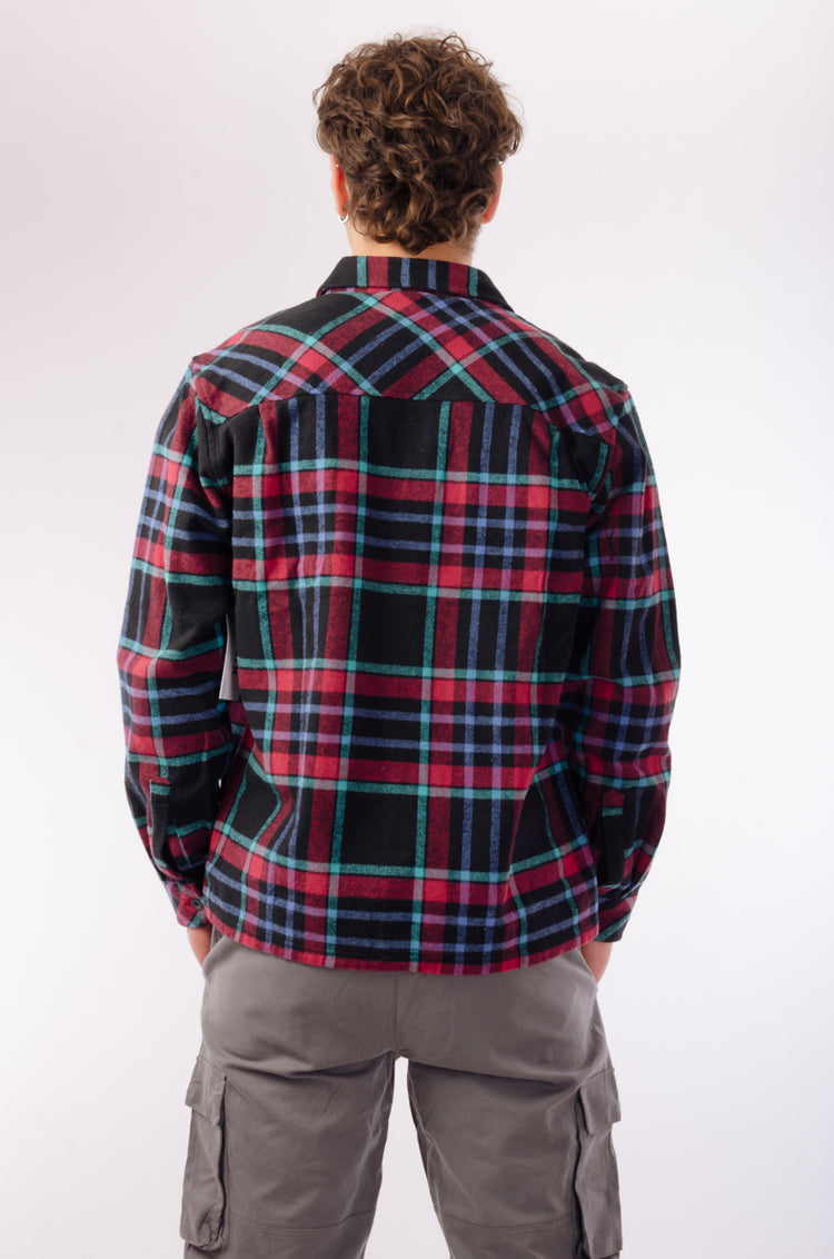 Shirt long sleeve men - Santa cruz shorline flannel